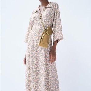 Zara Printed Shirt Dress
